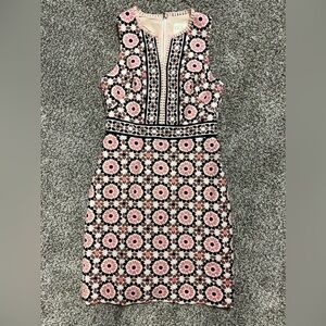 Kate Spade Pink and Black Floral Mini Dress